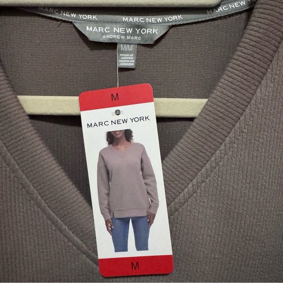 Marc New York / Andrew Marc V-Neck Relaxed Fit Tunic Sweater - NWT - Picture 4 of 5